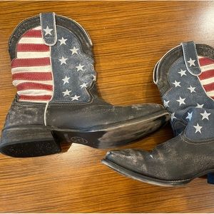 ROPER Men's America Western Boot distressed brown leather size 11.5